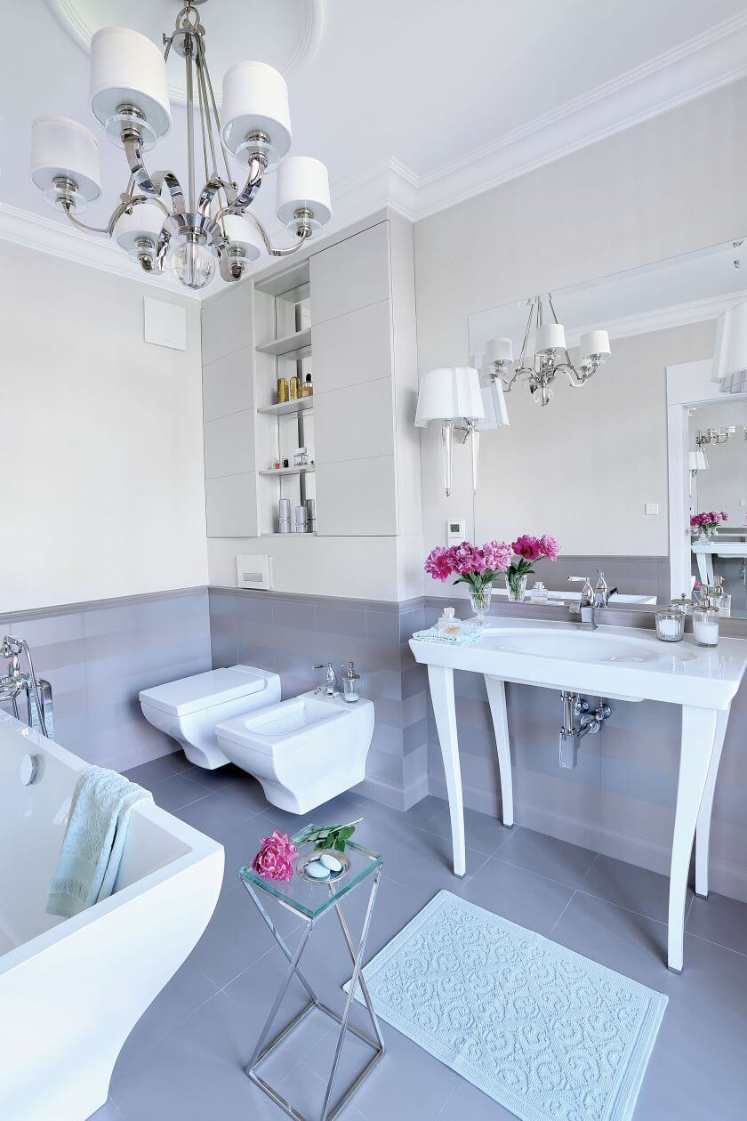 łazienka w stylu glamour