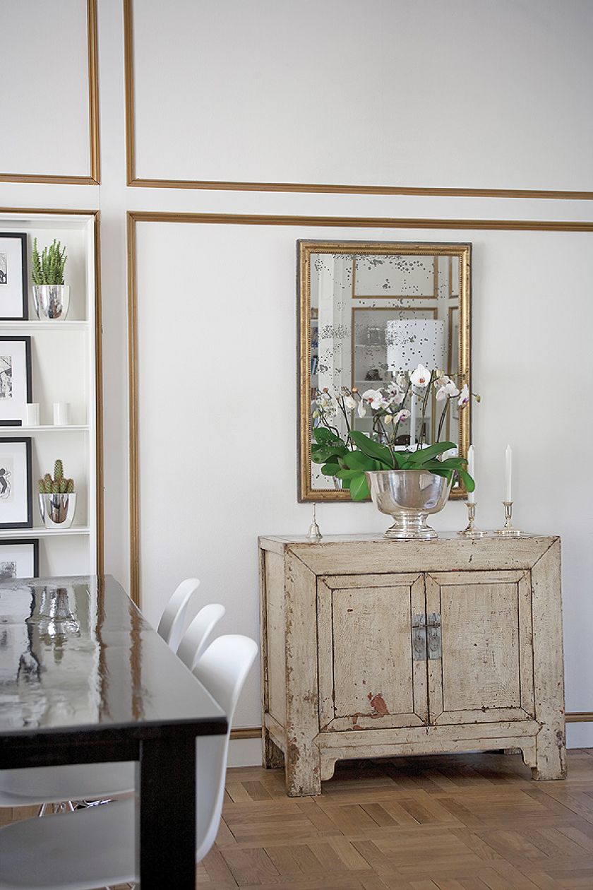 Ściany oprawione w ramki - niczym dzieła sztuki.