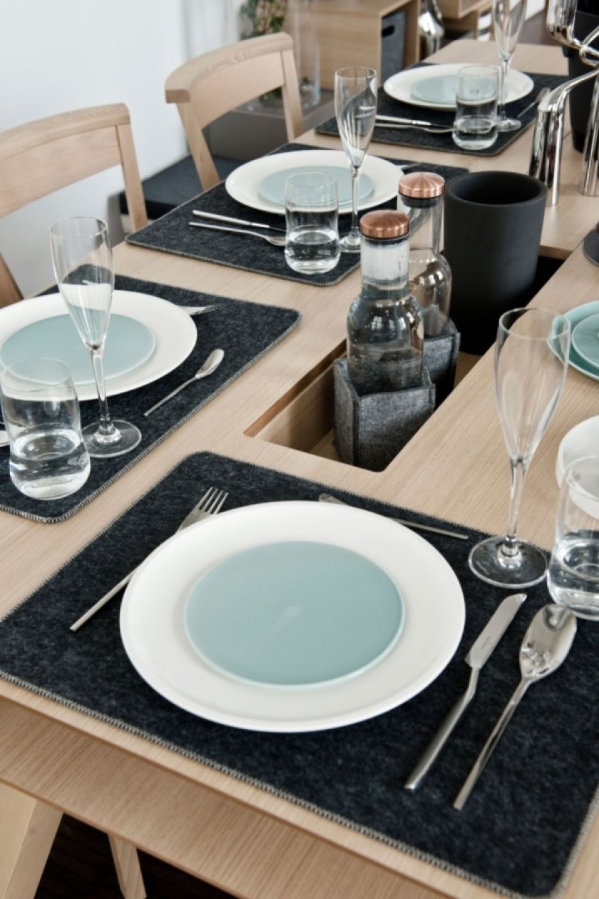 Zimowa aranżacja stołu