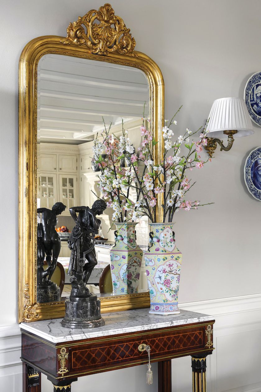 lustro ze zlota rama