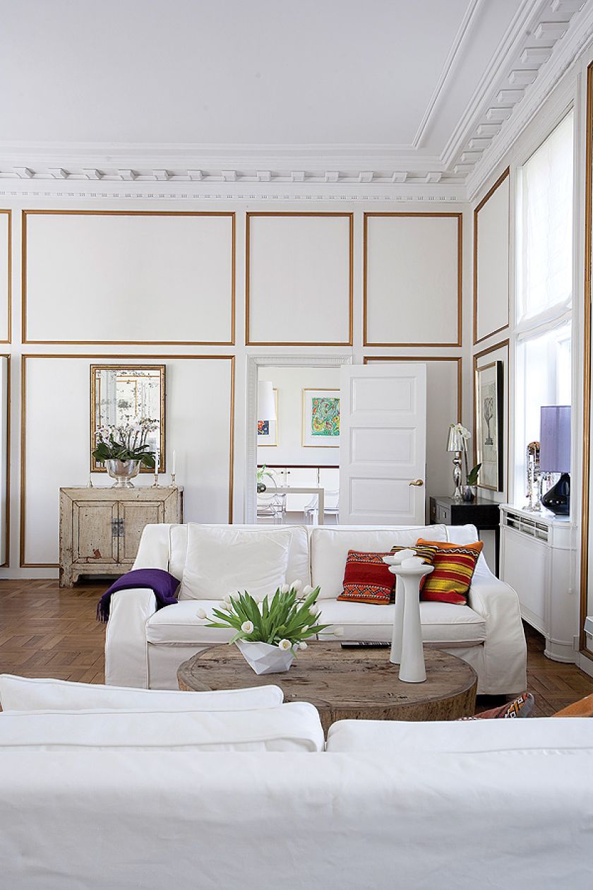 To proste rozwiązanie z jednej strony zabawnie podkreśla pałacowy charakter wnętrza, a z drugiej –