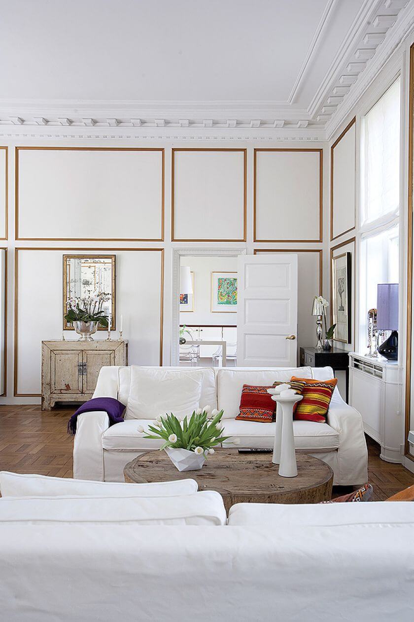 To proste rozwiązanie z jednej strony zabawnie podkreśla pałacowy charakter wnętrza, a z drugiej –