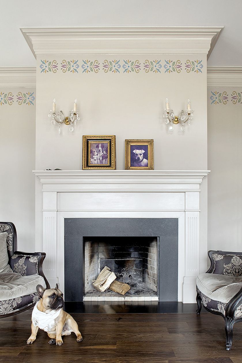 Wzorek na ścianie zmienia charakter wnętrza.