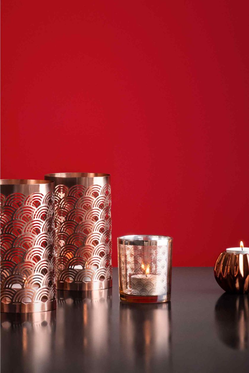 Złote i miedziane dodatki do wnętrz od H M Home hm.com.pl