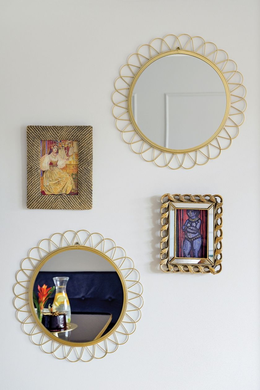 dekoracje ścian lustra ramy