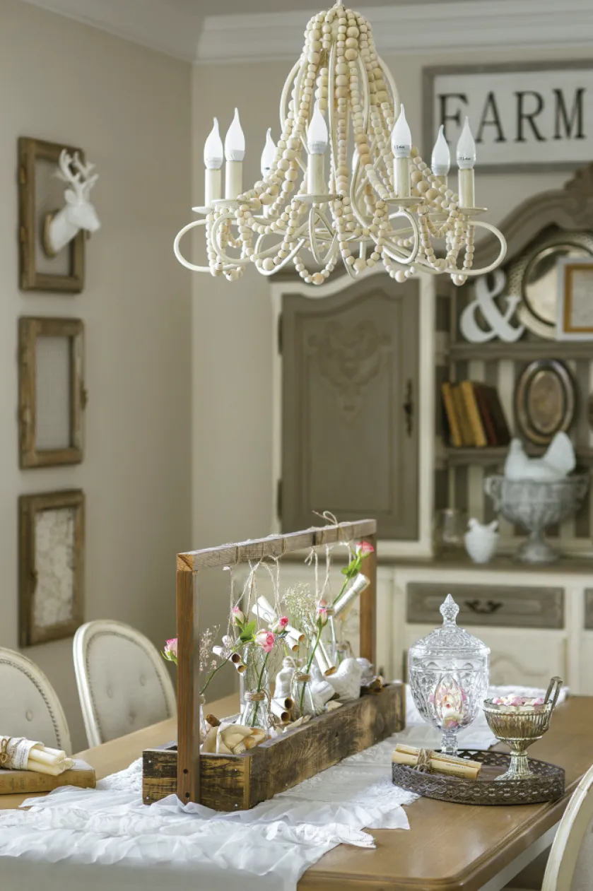 wnętrza w stylu shabby chic