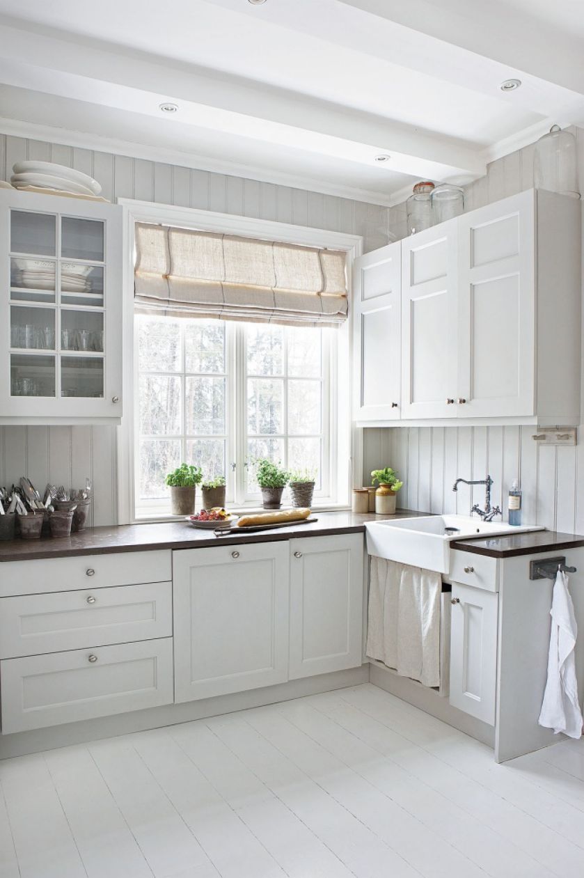 biała kuchnia w stylu skandynawskim
