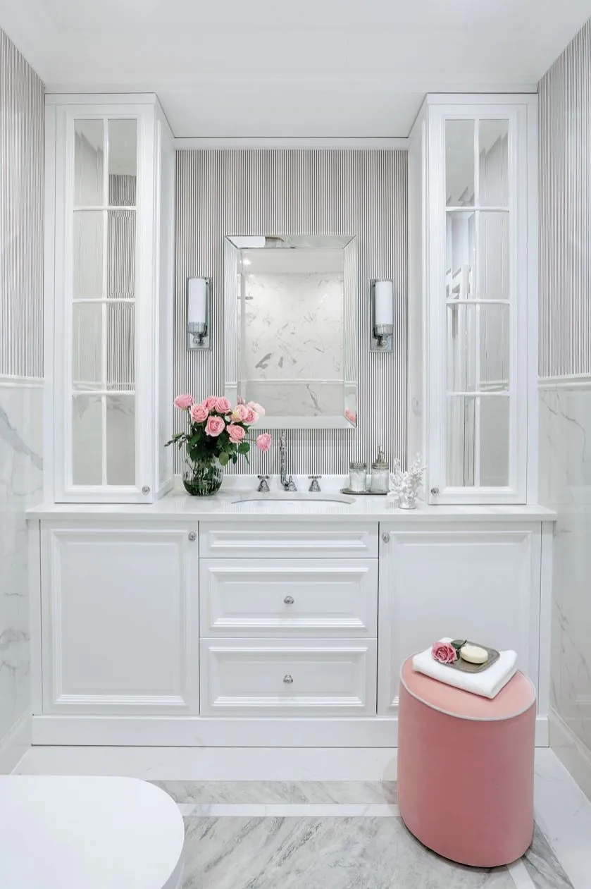 białe meble łazienkowe