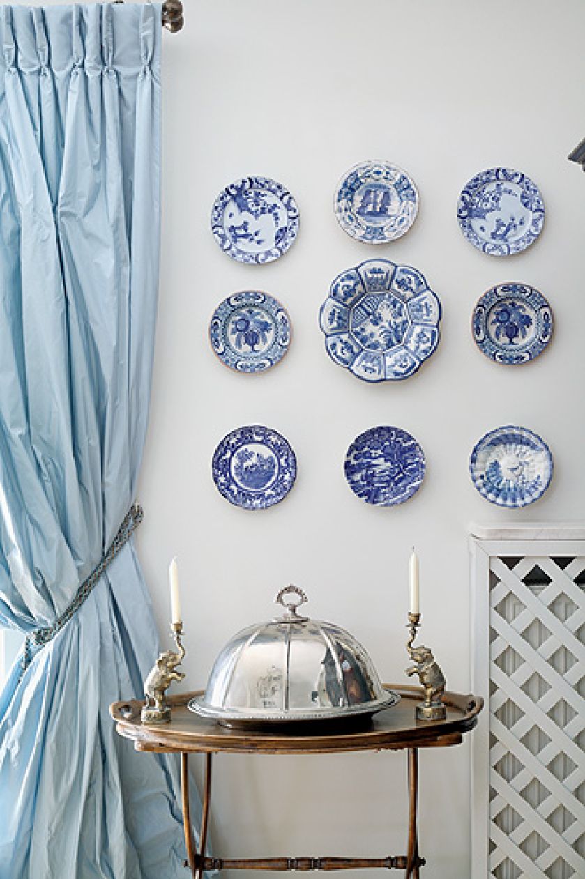 Ceramika z Delft - jedna z wielu kolejcji właścicielki.