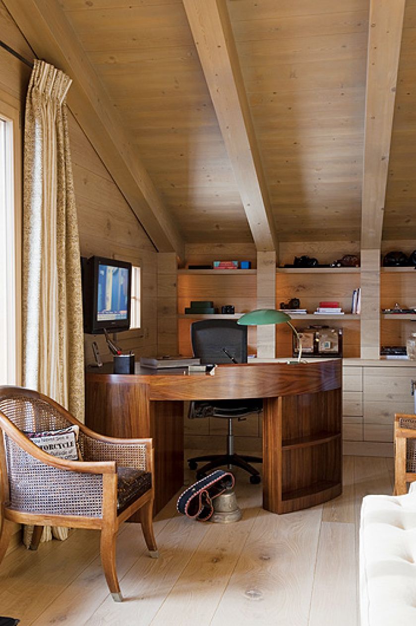 Drewniany dom w górach