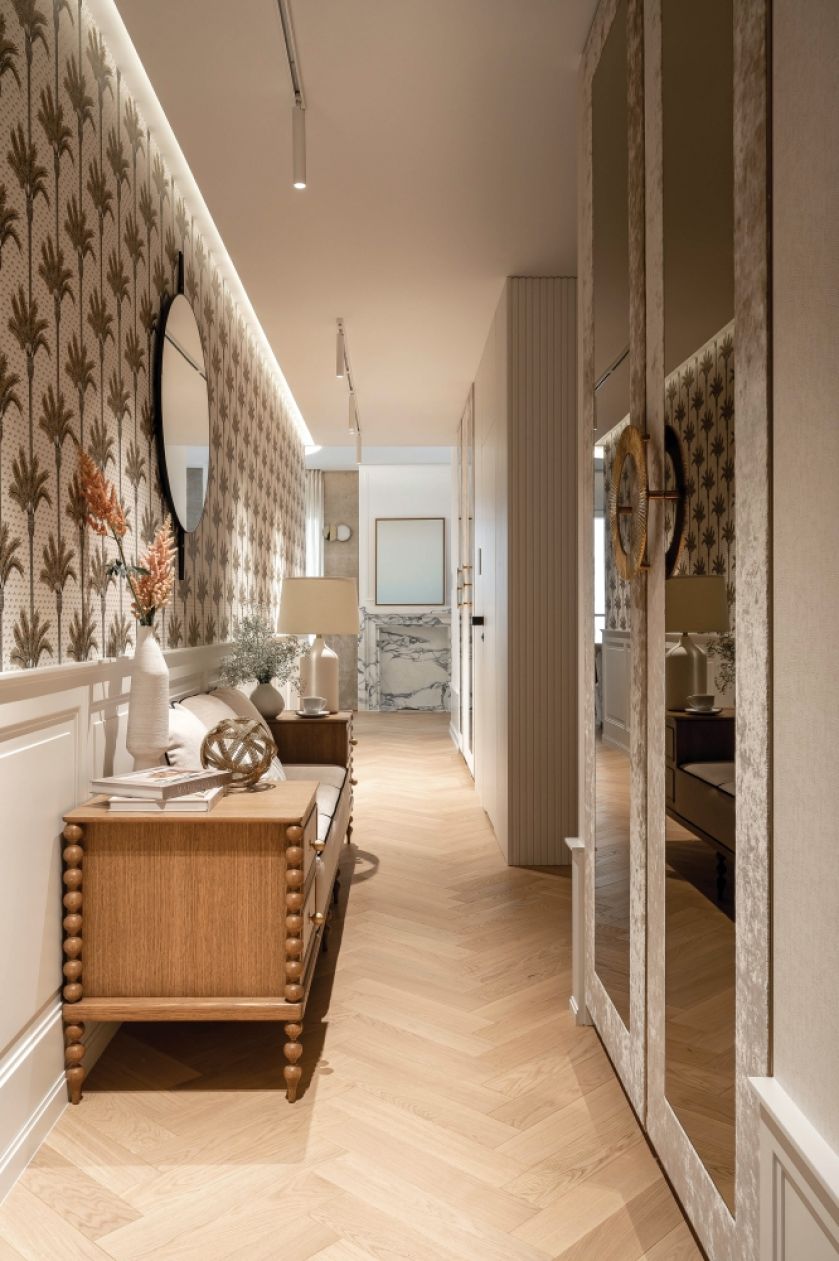 elegancki przedpokój modern classic inspiracje