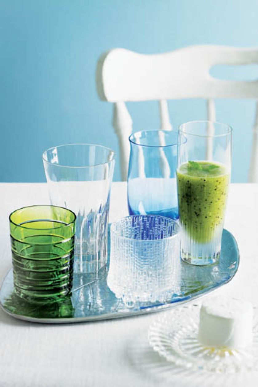 Idealne na koktajle i oranżadę. Słoneczne szkło