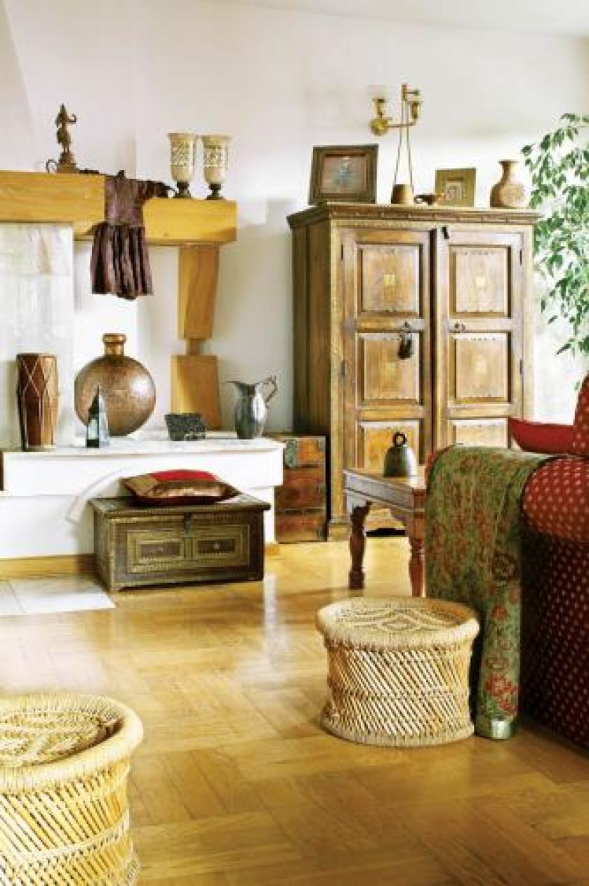 Indyjskie klimaty w domu Francuzki na warszawskiej Sadybie.