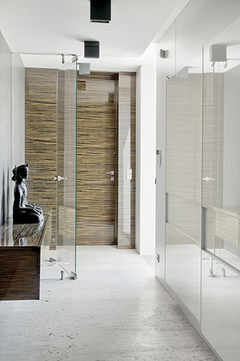 Jak w całym domu. Tylko biel, czerń i odrobina szarości.