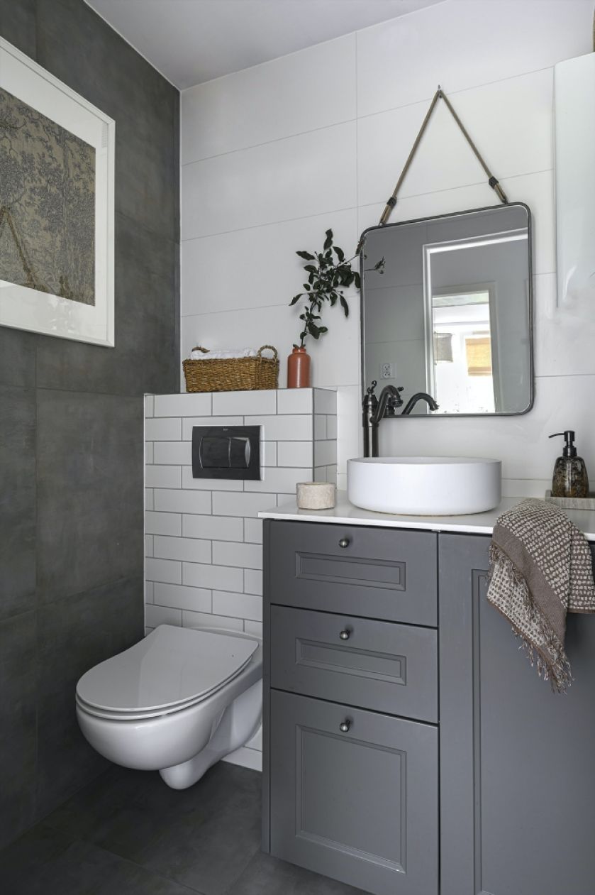 łazienka w stylu farmhouse