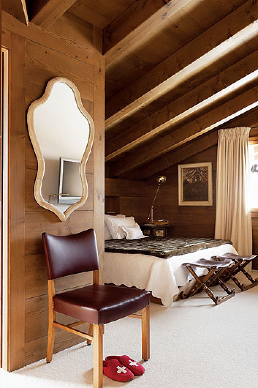 Mimo unikania stereotypowego wystroju, w domu znajdziemy typowo górskie akcenty.