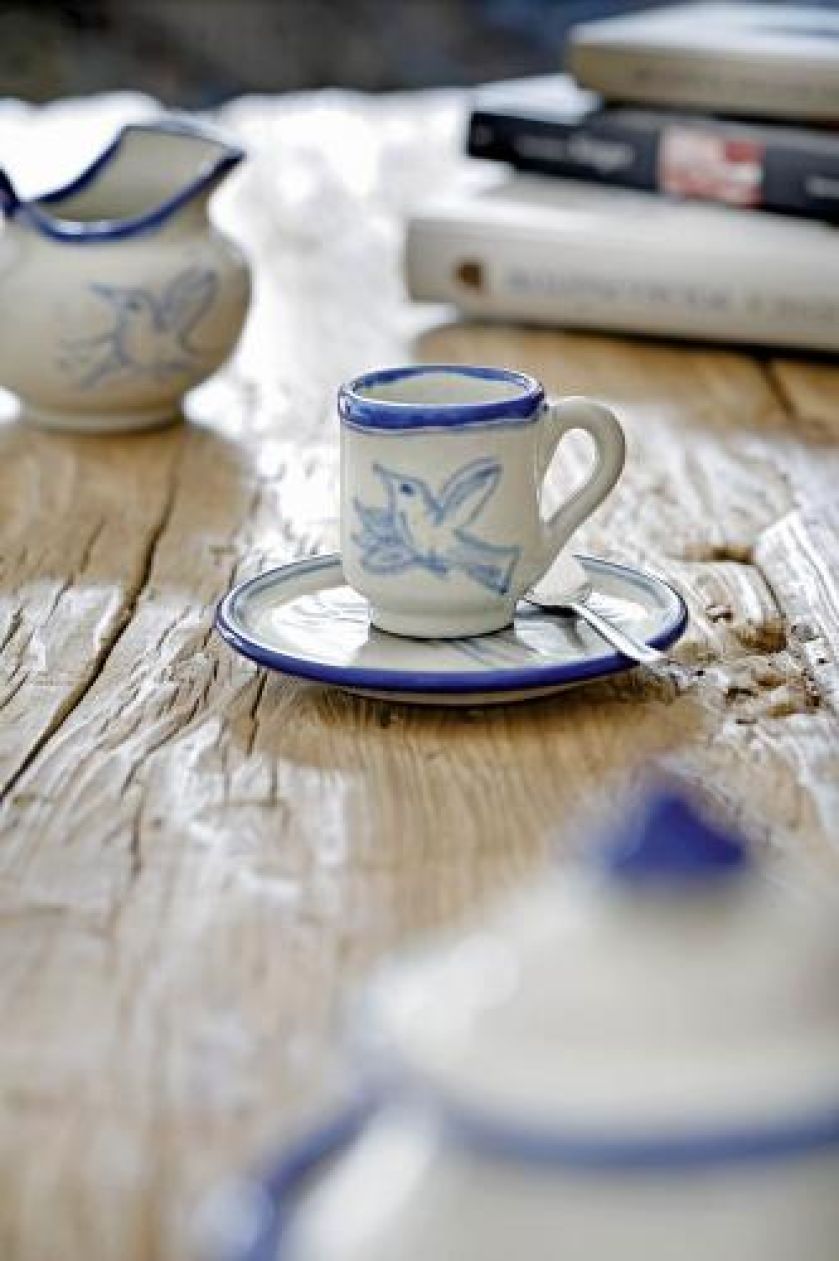 Naczynia zrobił dla Marka Juan Sorino w Talavera De La Reyna. Talavery są równie cenne,co fajanse i majoliki. Nazwę