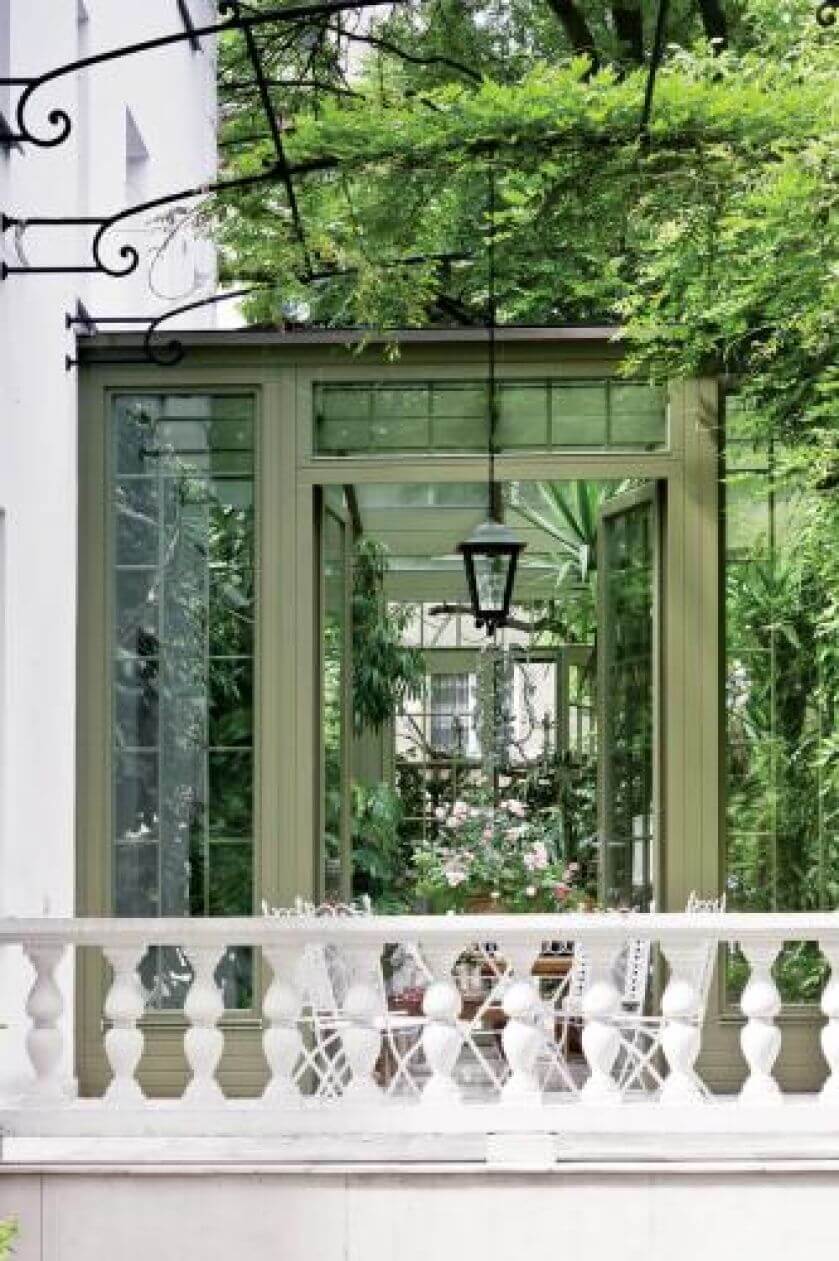 Pomysł na oranżerię Ewa podpatrzyła u Karla Lagerfelda.