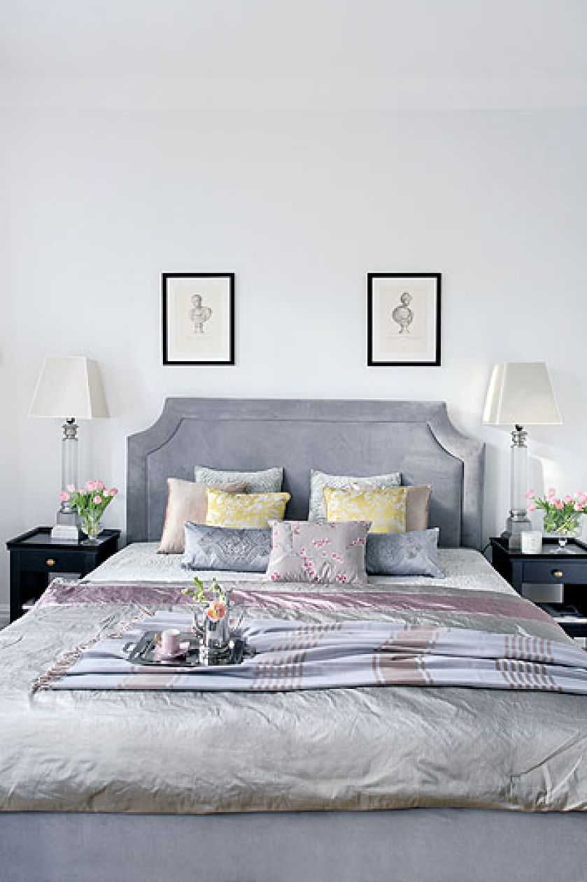 Projektantka zaprojektowała łóżko i zrobiła je w Lila Godo.