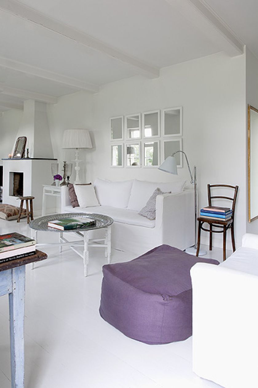 Prosty styl skandynawski obok orientalnych dodatków.