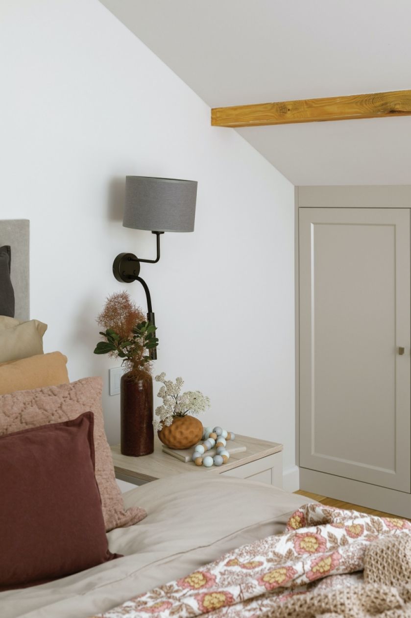 sypialnia w domku dla gości