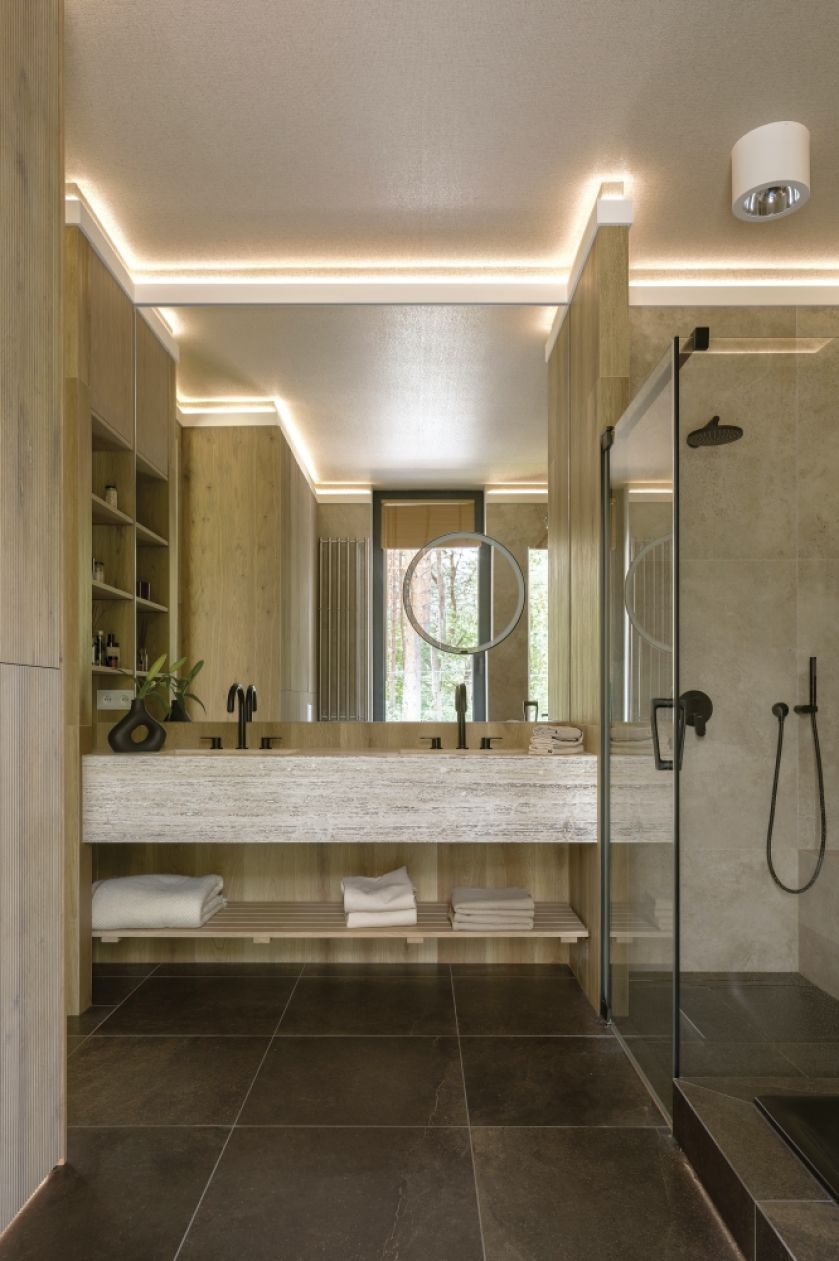 ocieplony minimalizm w łazience