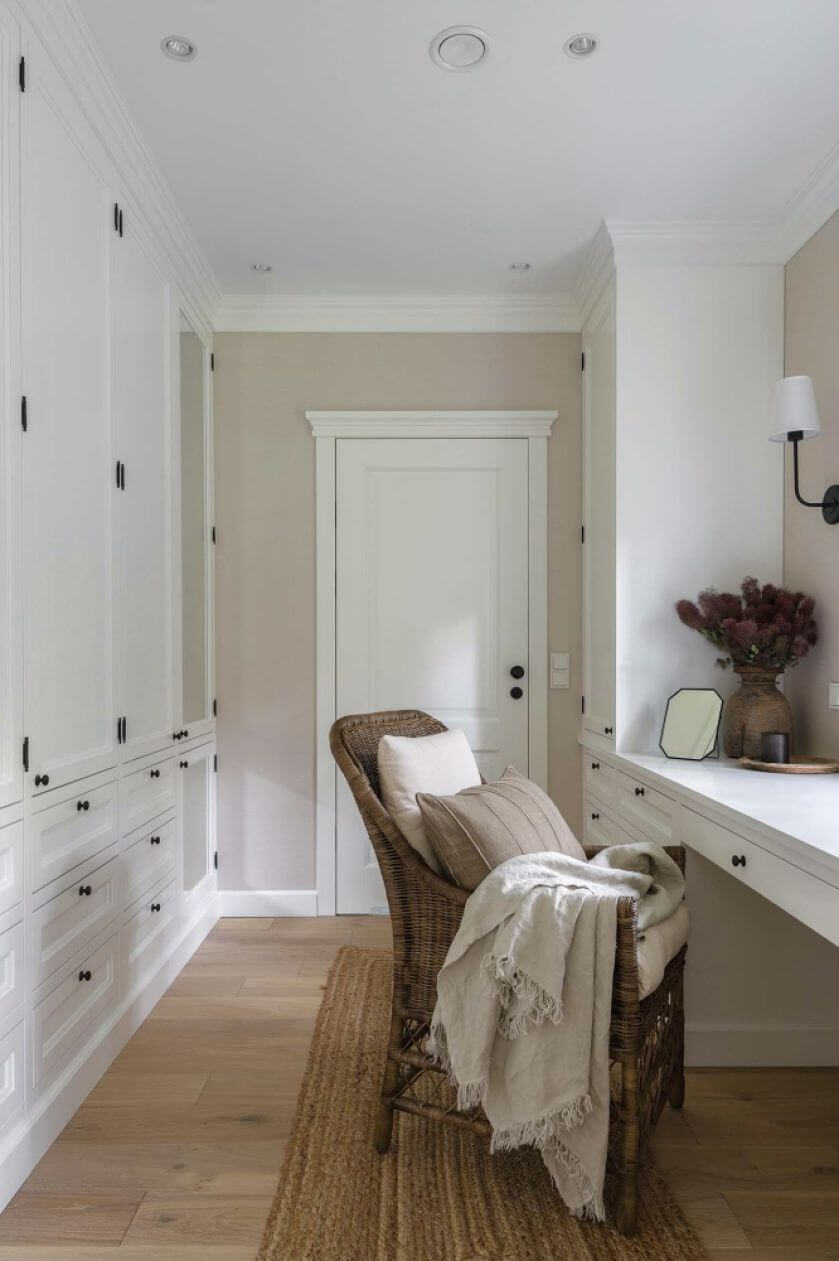 styl coastal w sypialni