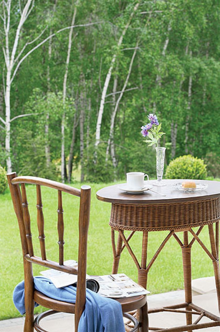 Stylowe meble ogrodowe. Biedermeier i odrobina dizajnu