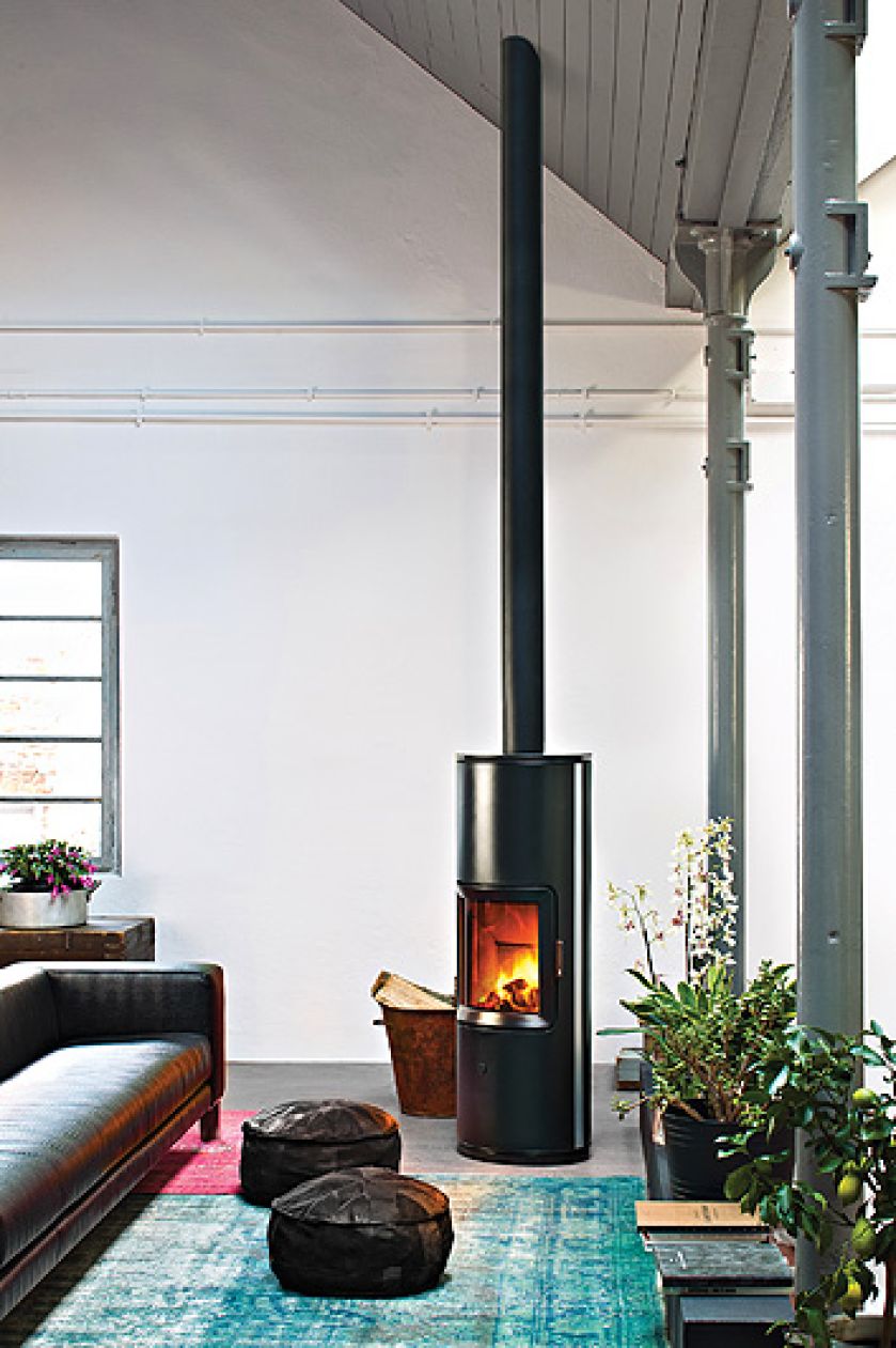 Tradycyjny piec na drewno Stripe, mcz