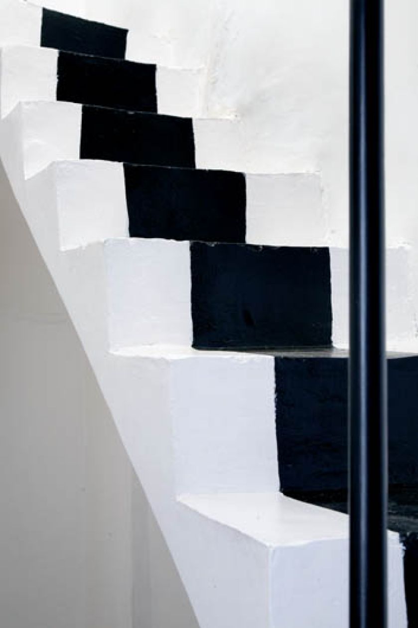 W czerni i bieli. Biały dom w różowym mieście