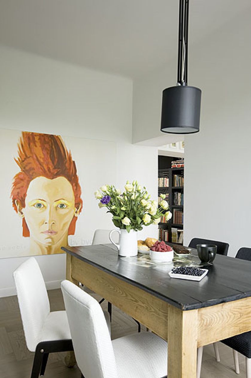 W tym domu sztuka jest na każdym kroku.