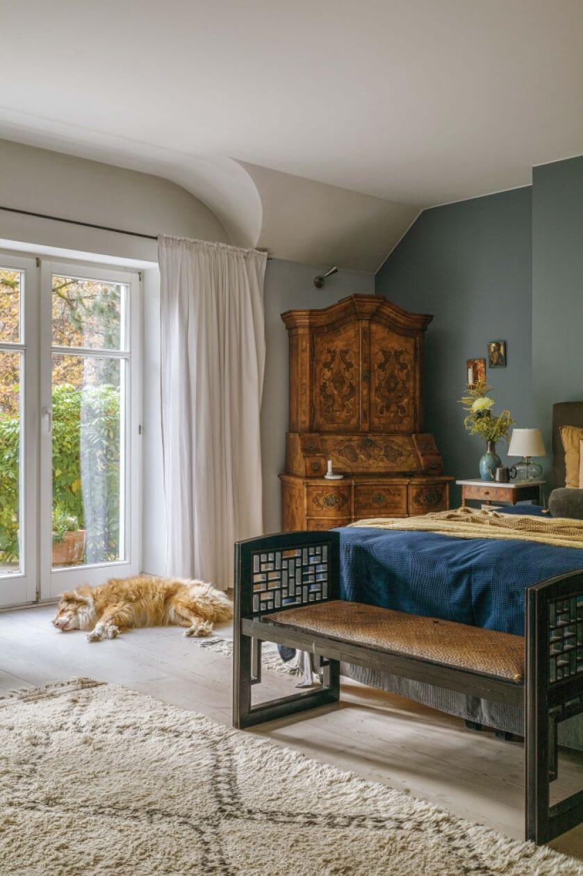 sypialnia z charakterem i artystyczną duszą