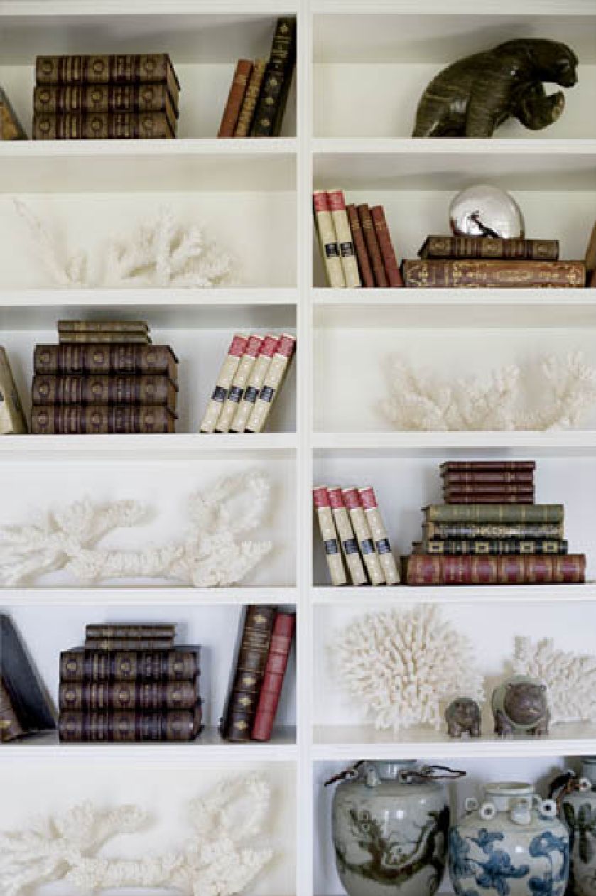 Dom z morskimi dekoracjami