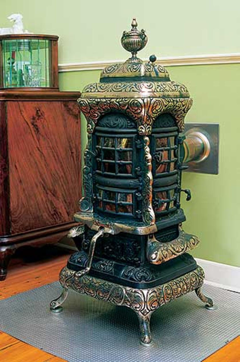 Zdobiona koza po za tym, że grzeje to jeszcze dekoruje wnętrze.