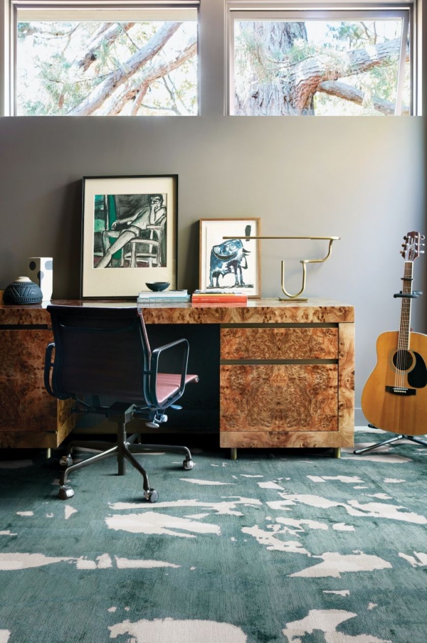 zielony dywan do salonu