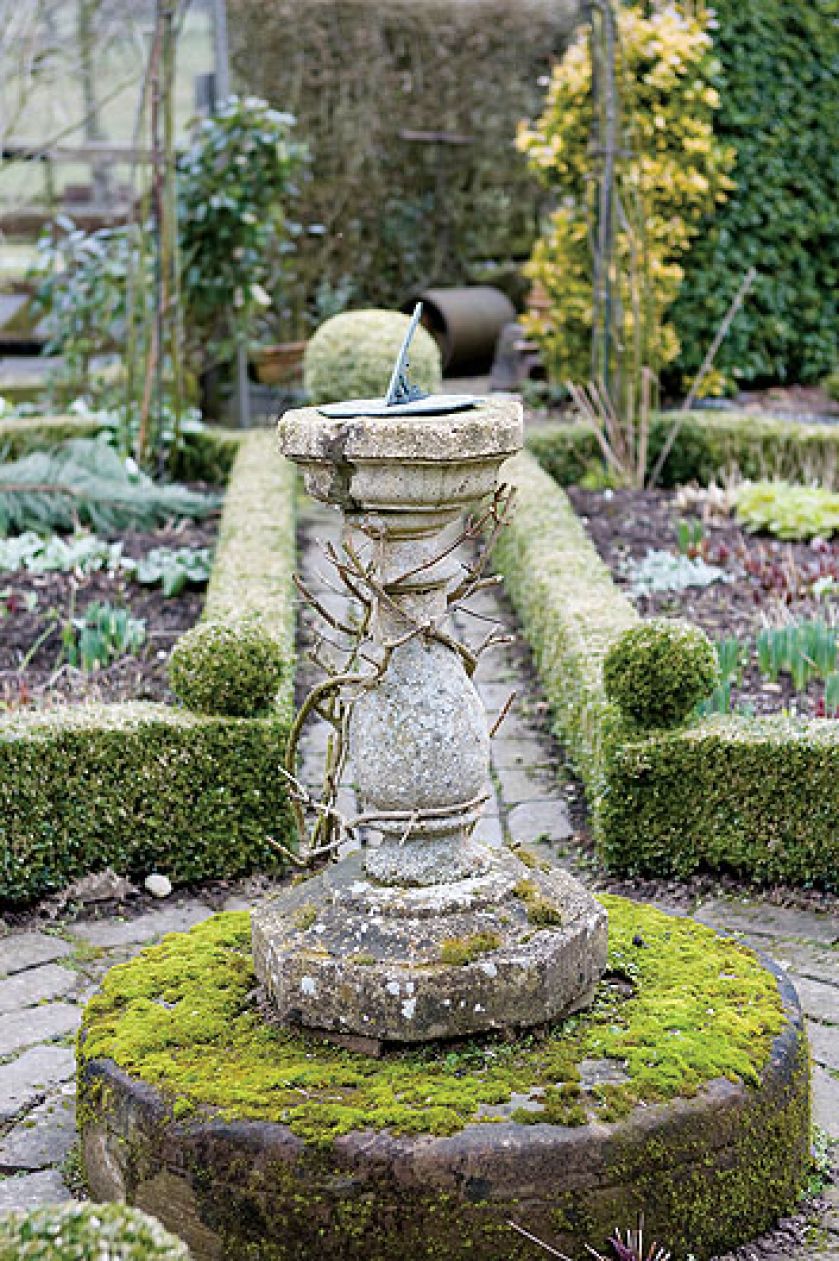 Żywopłotami zajmuje sie gospodarz. Tu rządzą przebiśniegi