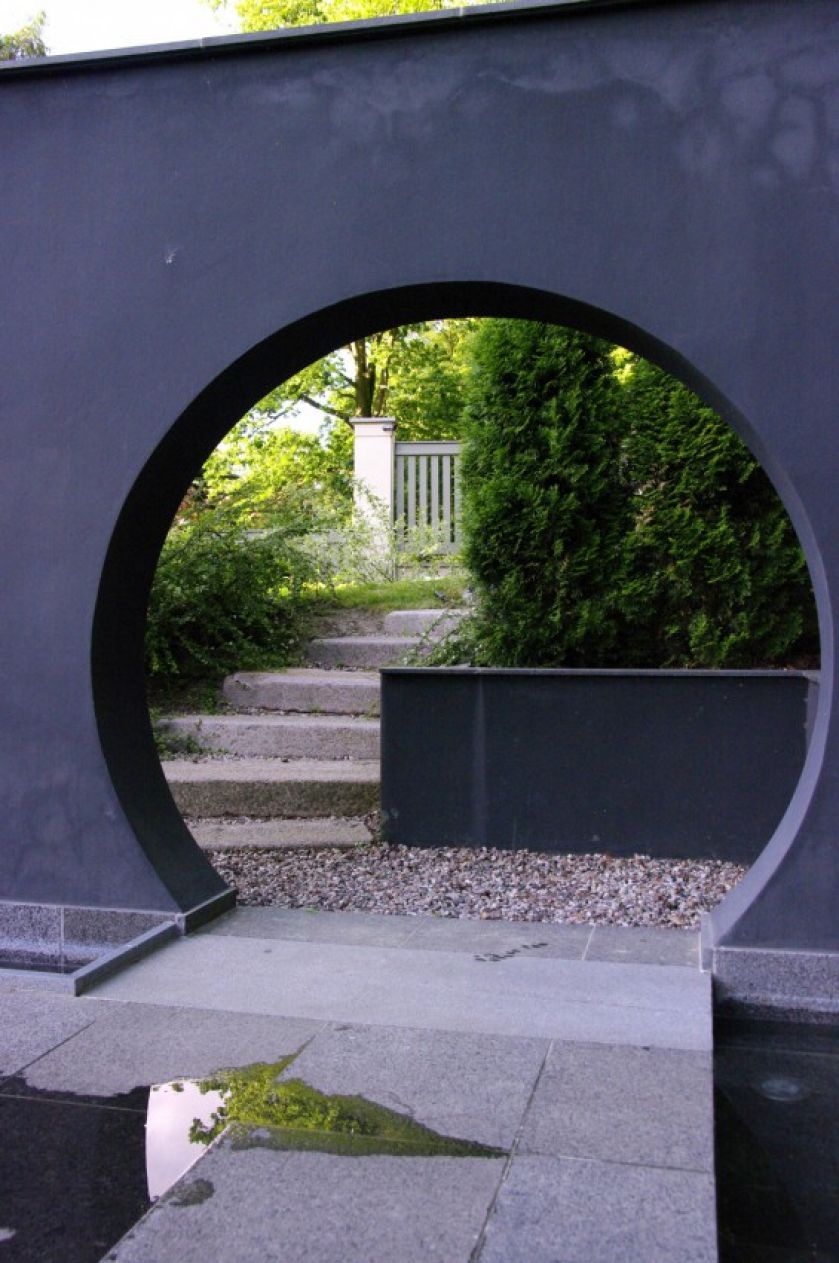 Ogród przy zabytkowej willi w Gdańsku