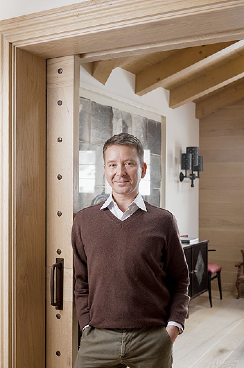 Drewniany dom w górach