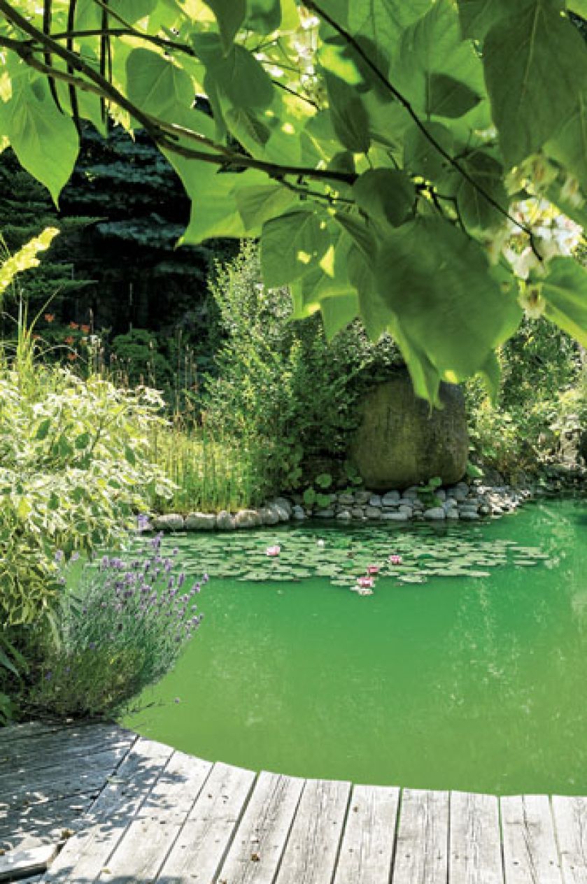 Kominek i dwa grile to sprzęty niezbędne w letniej kuchni. Ogród miłosników podróży i gotowania.