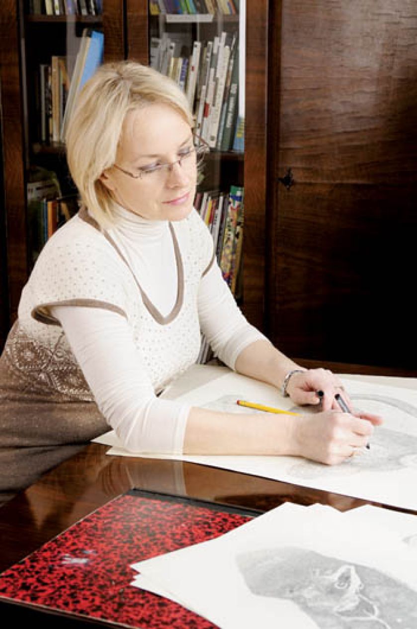 Profesor Stanny, u którego zrobiła dyplom, podkreślał, że zwróciła jego uwagę wirtuozerią, szacunkiem dla szczegółu.