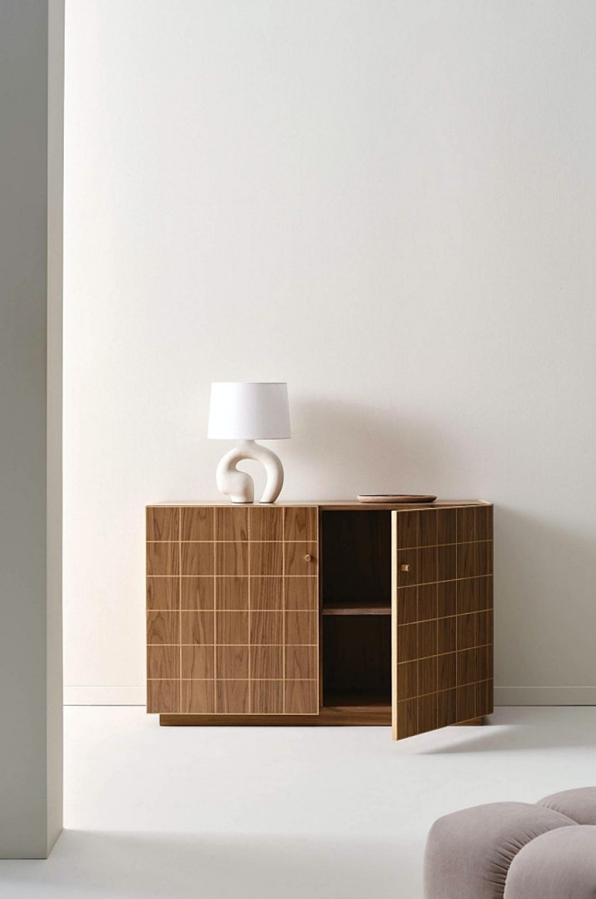 meble ze wzorem w kratkę