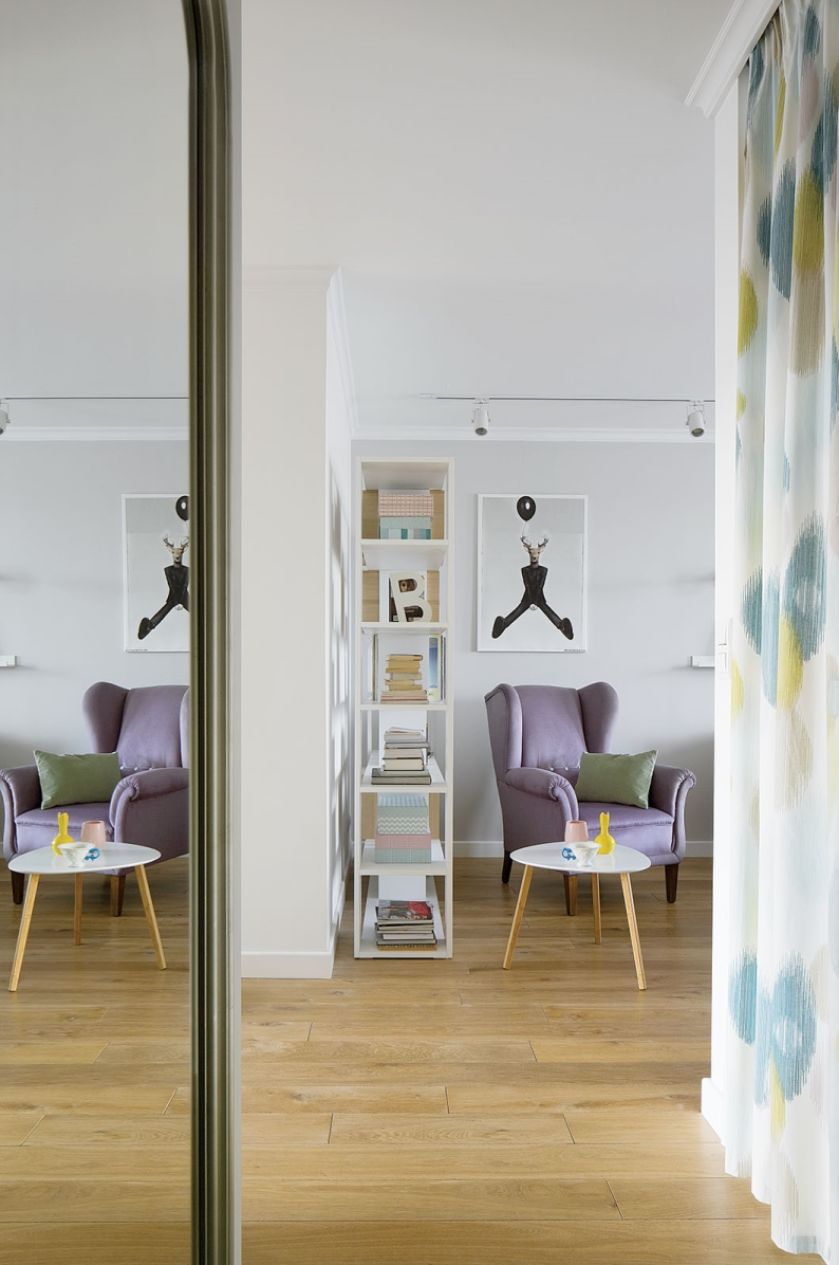 pastelowe mieszkanie aranżacje