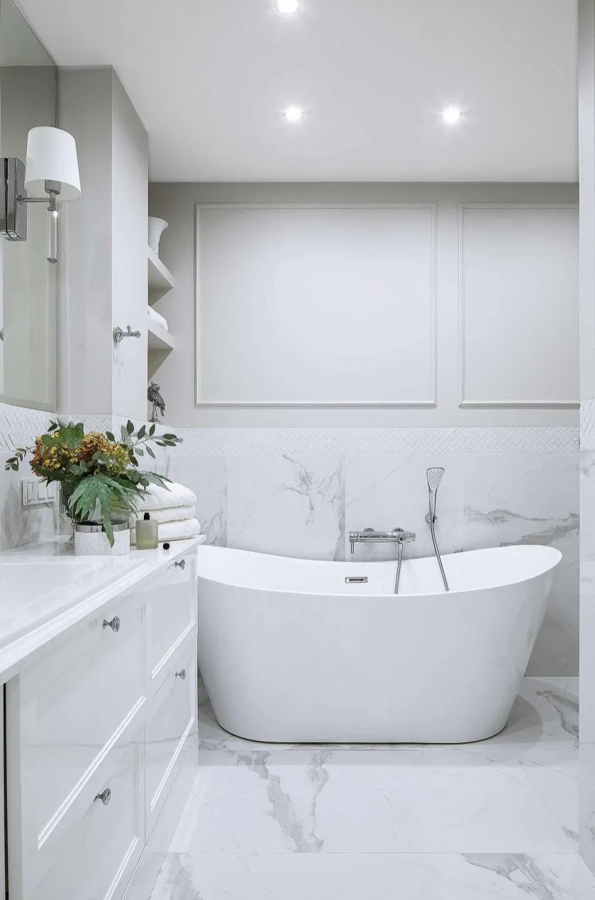 łazienka biała inspiracje