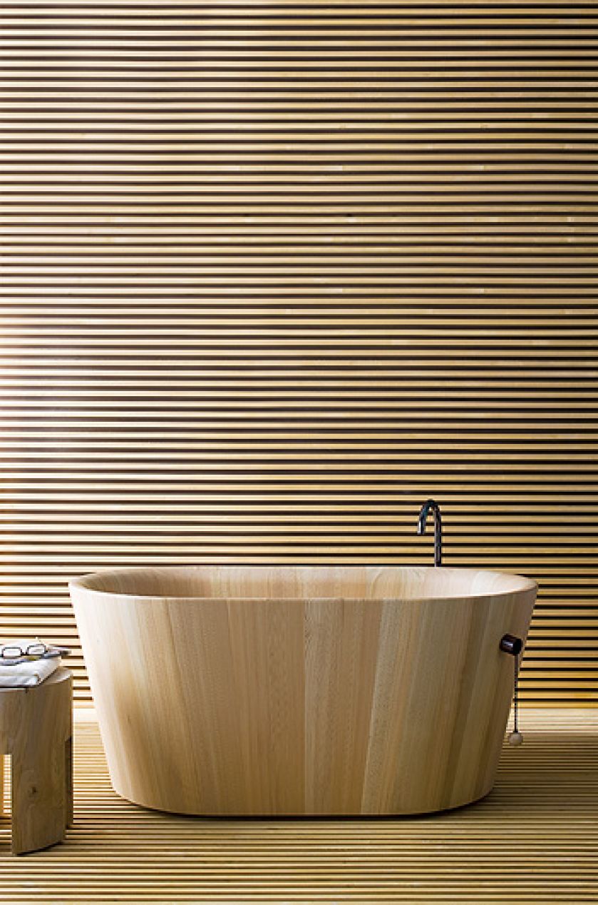 Łazienka zaprojektowana przez Matteo Thuna.