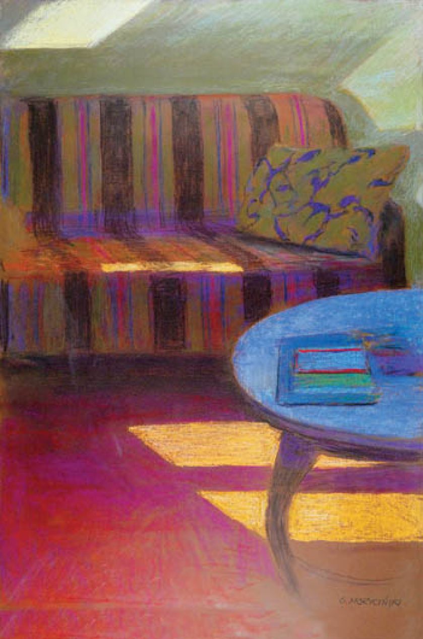 Sofa , Pastel Grzegorza Morycińskiego