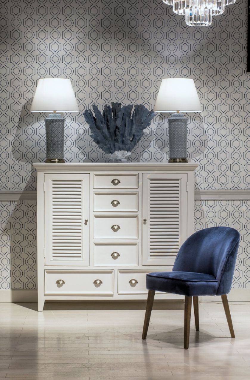 meble do salonu w stylu hamptons