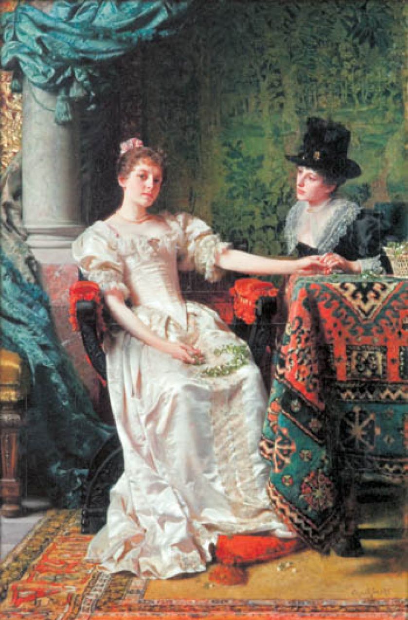 Ślubny wianek , 1885 r., W. Czachórski AGRA ART, CS. 1 100 000 zł