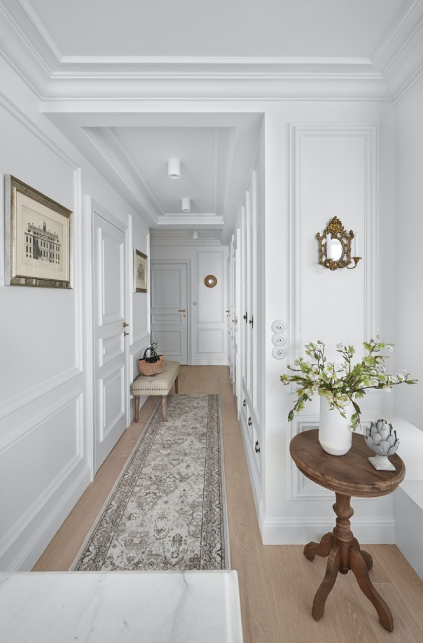 hol przedpokój w stylu francuskim zdjęcia