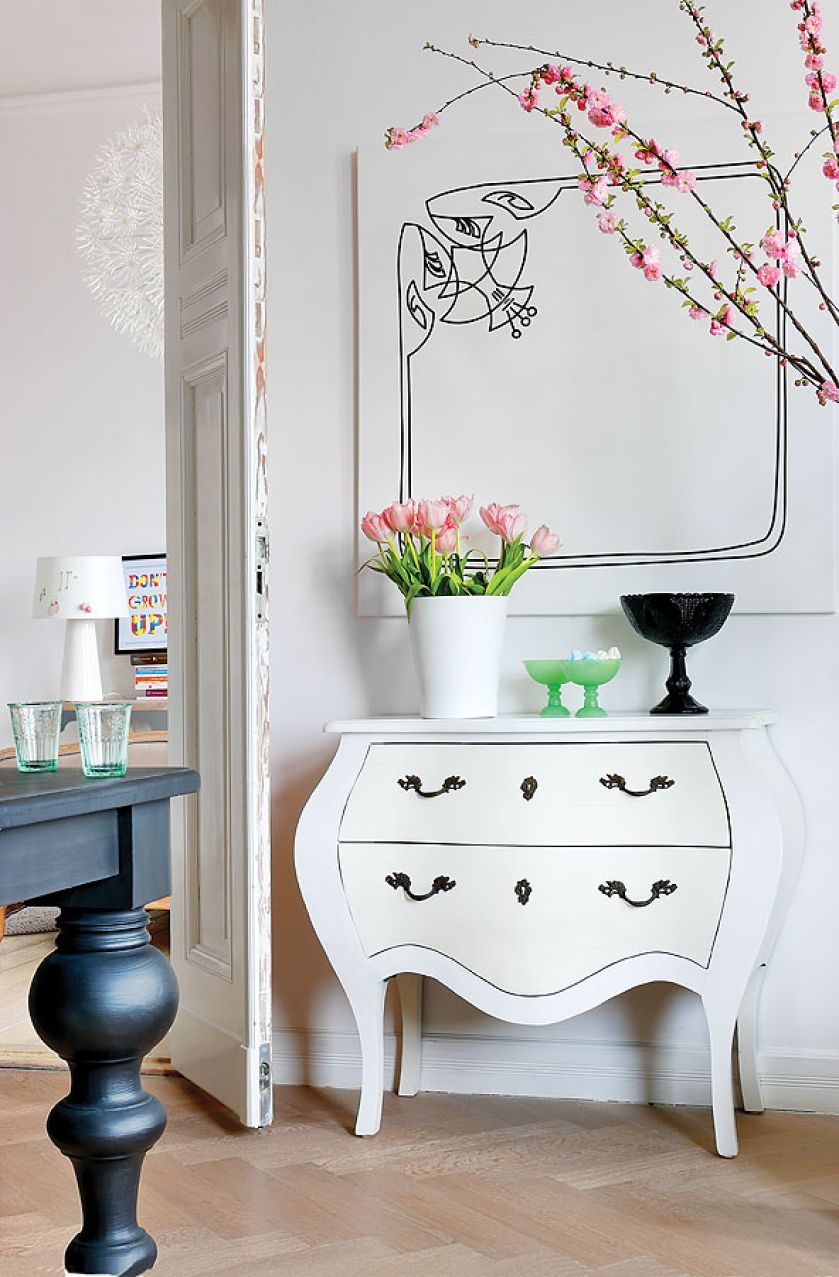 Kolorowe mieszkanie w duńskim stylu