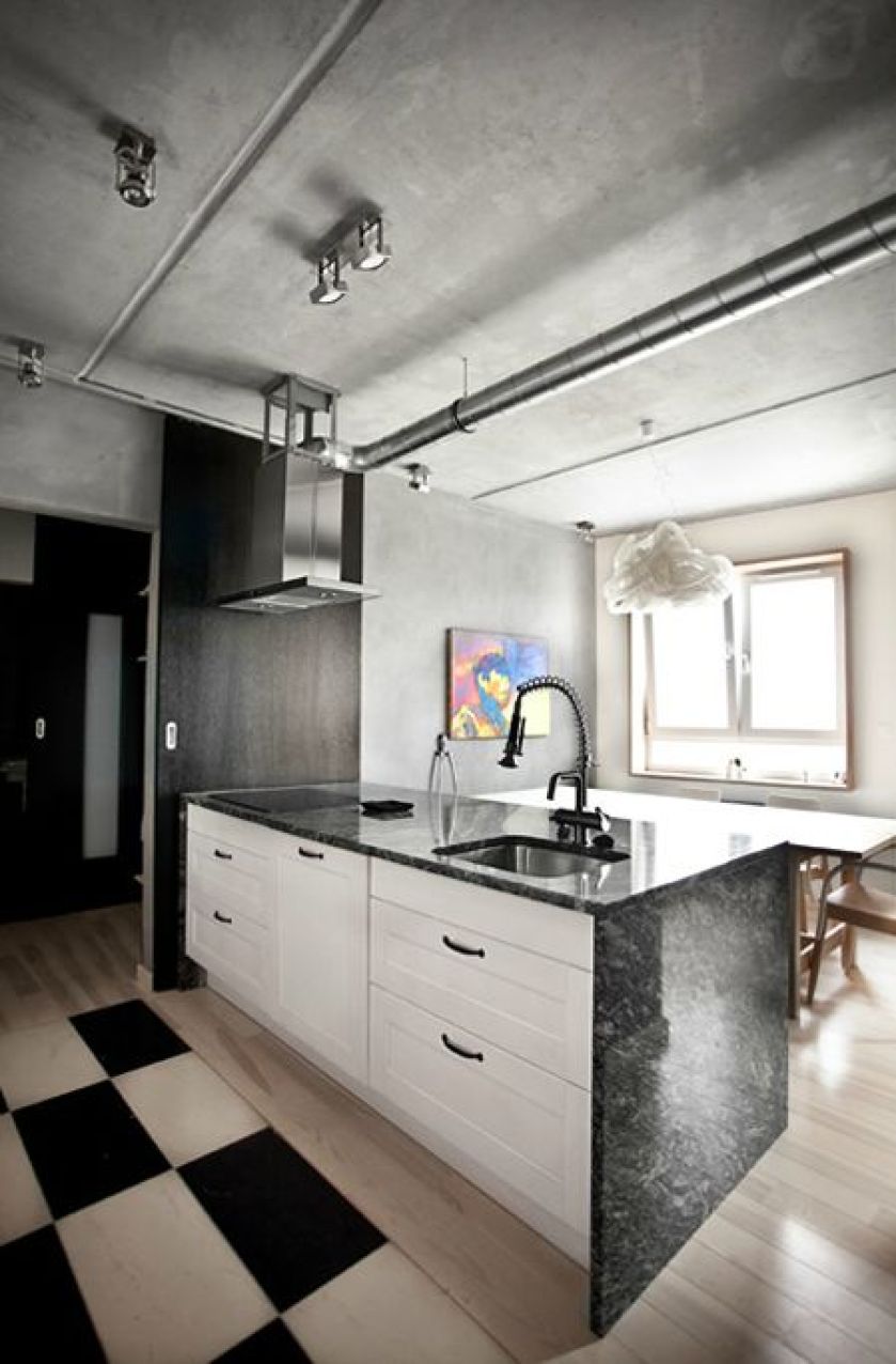 Nowoczesna, a jednak także elegancka kuchnia.